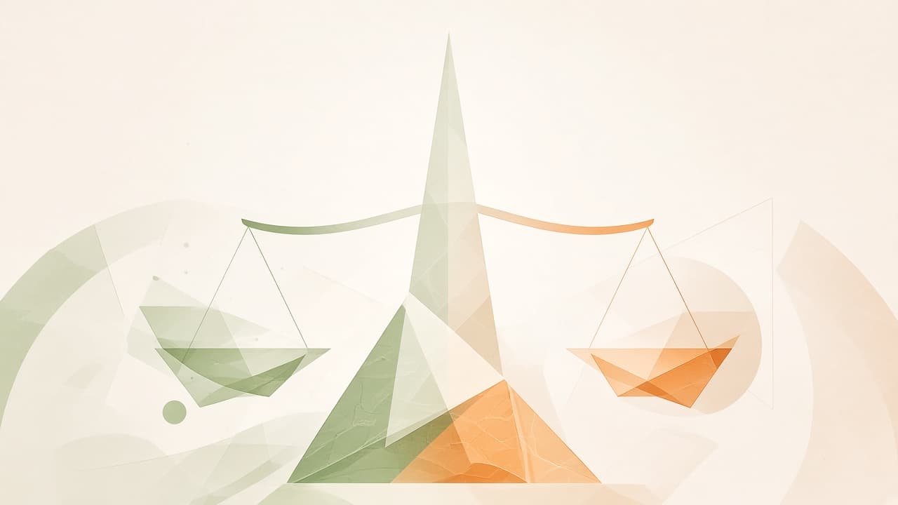 Abstract illustration of balanced knowledge value
